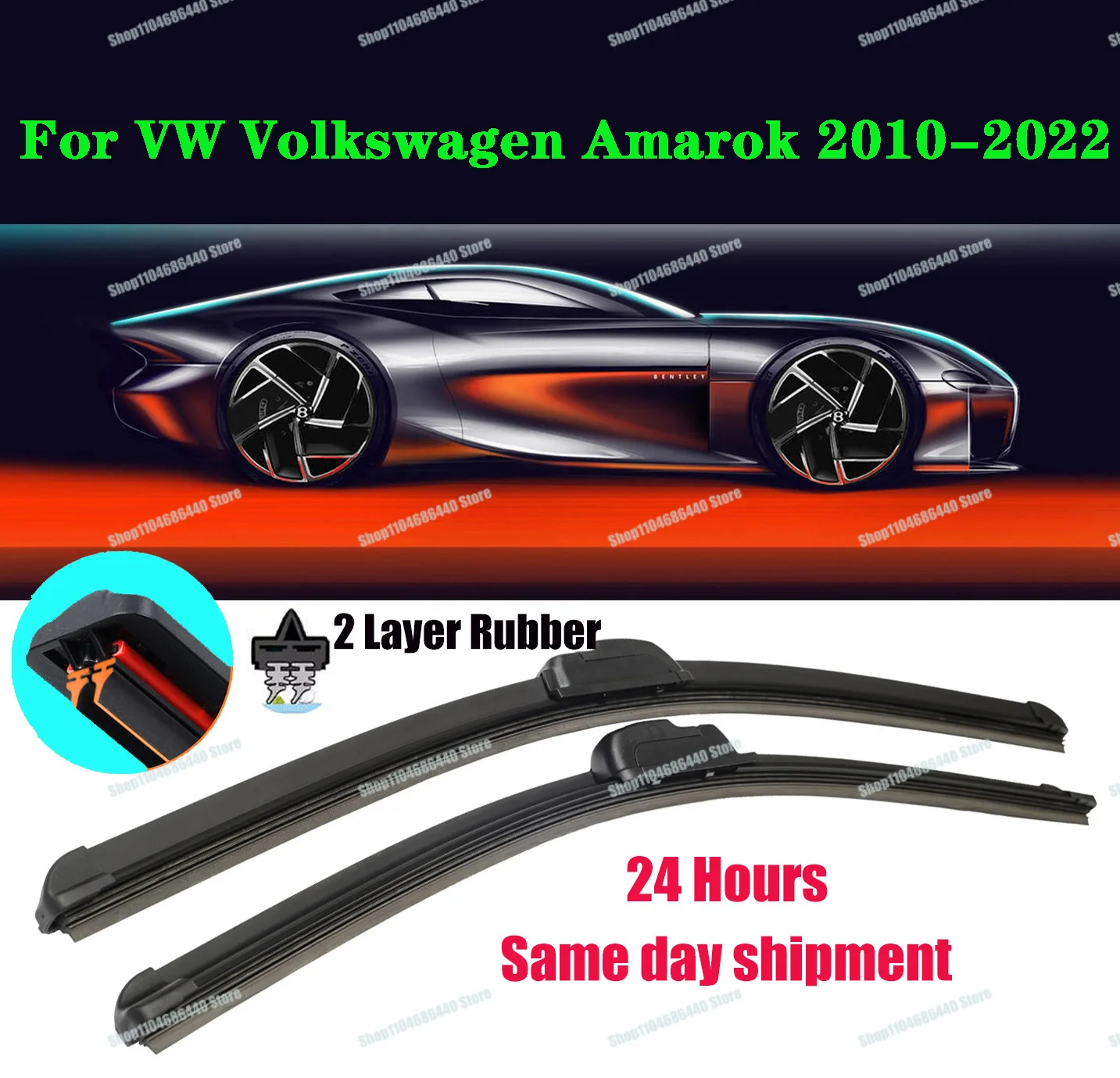 For VW Volkswagen Amarok Pick Up 2H S1B 2010 2012 2015 2016 2018 2019 2020 2021 2022 Car Brushes Double Rubber Windshield Wiper
For VW Volkswagen Amarok Pick Up 2H S1B 2010 2012 2015 2016 2018 2019 2020 2021 2022 Car Brushes Double Rubber Windshield Wiper