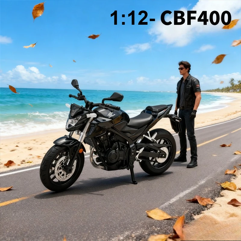 1:12 Honda CB400F модель мотоцикла из сплава, литой под давлением с амортизацией, имитация масштаба, модель мотоцикла, игрушки для детей, подарки 
1:12 Honda CB400F модель мотоцикла из сплава, литой под давлением с амортизацией, имитация масштаба, модель мотоцикла, игрушки для детей, подарки