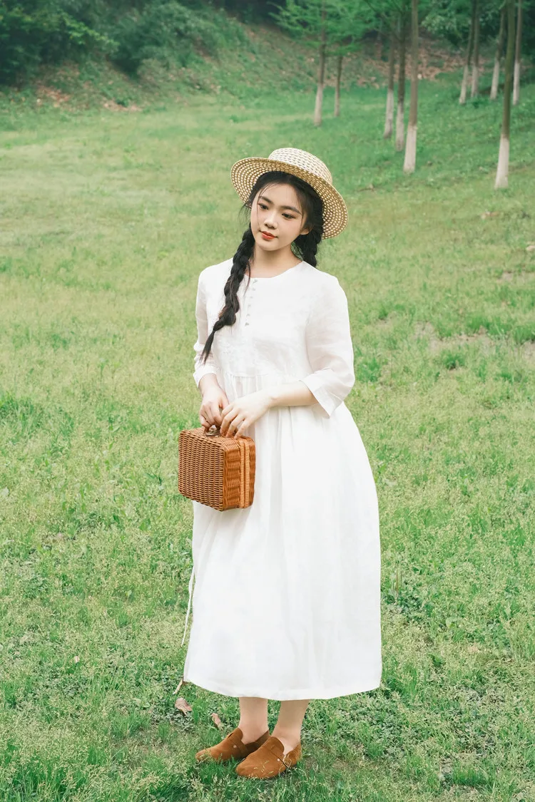 Ретро юбка А-силуэта с вышивкой, льняная, в стиле ретро, длинная, L2
Ретро юбка А-силуэта с вышивкой, льняная, в стиле ретро, длинная, L2