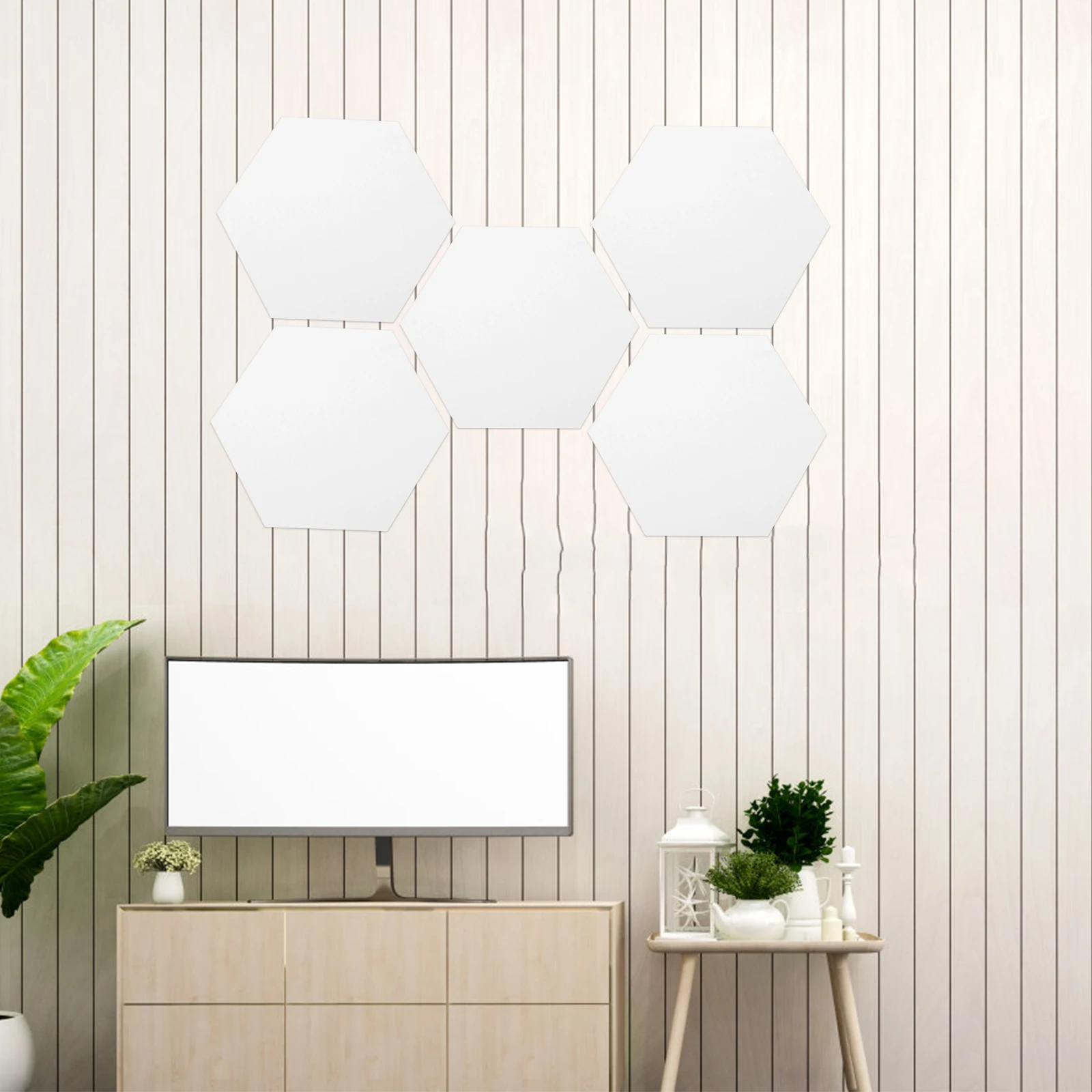 Hexagonal Mirror Stickers Acrylic Tiles for Living Room Decor Smooth Surface Mirror Wall Decals Protect Film 
Hexagonal Mirror Stickers Acrylic Tiles for Living Room Decor Smooth Surface Mirror Wall Decals Protect Film