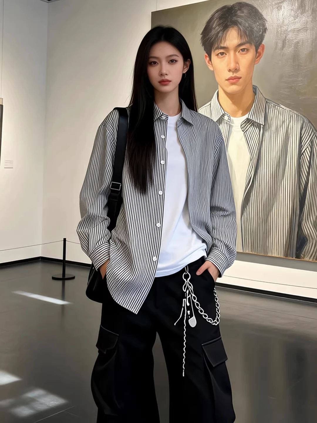 Slim Fit Men's Long Sve irt Casual Vertical Stripes Button down Spring Outerwear Lightweight Classic Sle Turn-down Collar
Slim Fit Men's Long Sve irt Casual Vertical Stripes Button down Spring Outerwear Lightweight Classic Sle Turn-down Collar