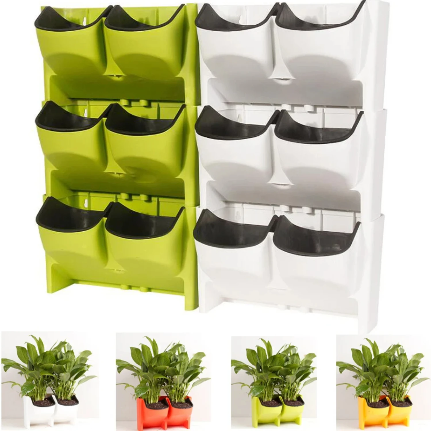 Flower Pot Stackable Wall Planter Garden Pots Hanging Vertical Succulents Plant Bonsai
Flower Pot Stackable Wall Planter Garden Pots Hanging Vertical Succulents Plant Bonsai