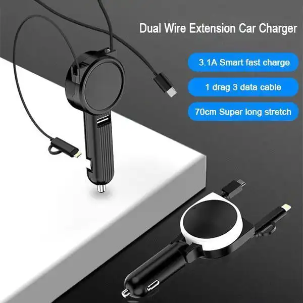 4 in 1 Car Folding Retractable USB Charger Usb-Charger Retractable Xiaomi Car for iPhone 12/11-pro/Max/6-8 Redmi Huawei Folding
4 in 1 Car Folding Retractable USB Charger Usb-Charger Retractable Xiaomi Car for iPhone 12/11-pro/Max/6-8 Redmi Huawei Folding