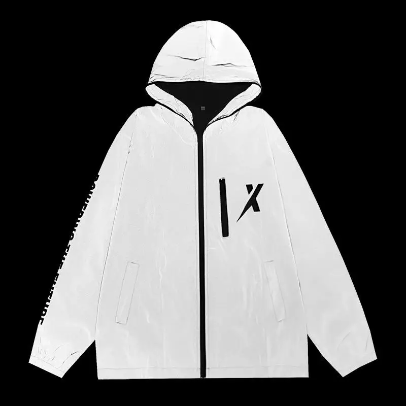 New 2025 Reflective Jacket Unisex Cycling Full Reflective Hooded Jacket Outerwear Night Running Windproof Coat for Men And Women
New 2025 Reflective Jacket Unisex Cycling Full Reflective Hooded Jacket Outerwear Night Running Windproof Coat for Men And Women