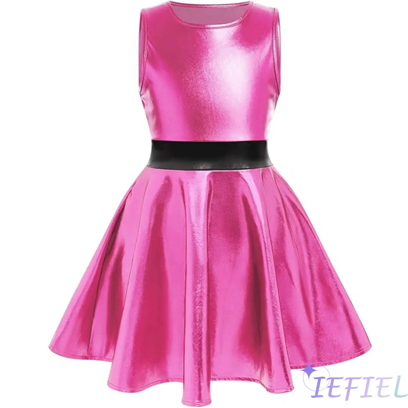 Halloween Girls Alien Cosplay Costume Round Neck Sleeveless Contrasting Waist Side Zipper A-Line Metallic Dress for Theme Party
Halloween Girls Alien Cosplay Costume Round Neck Sleeveless Contrasting Waist Side Zipper A-Line Metallic Dress for Theme Party