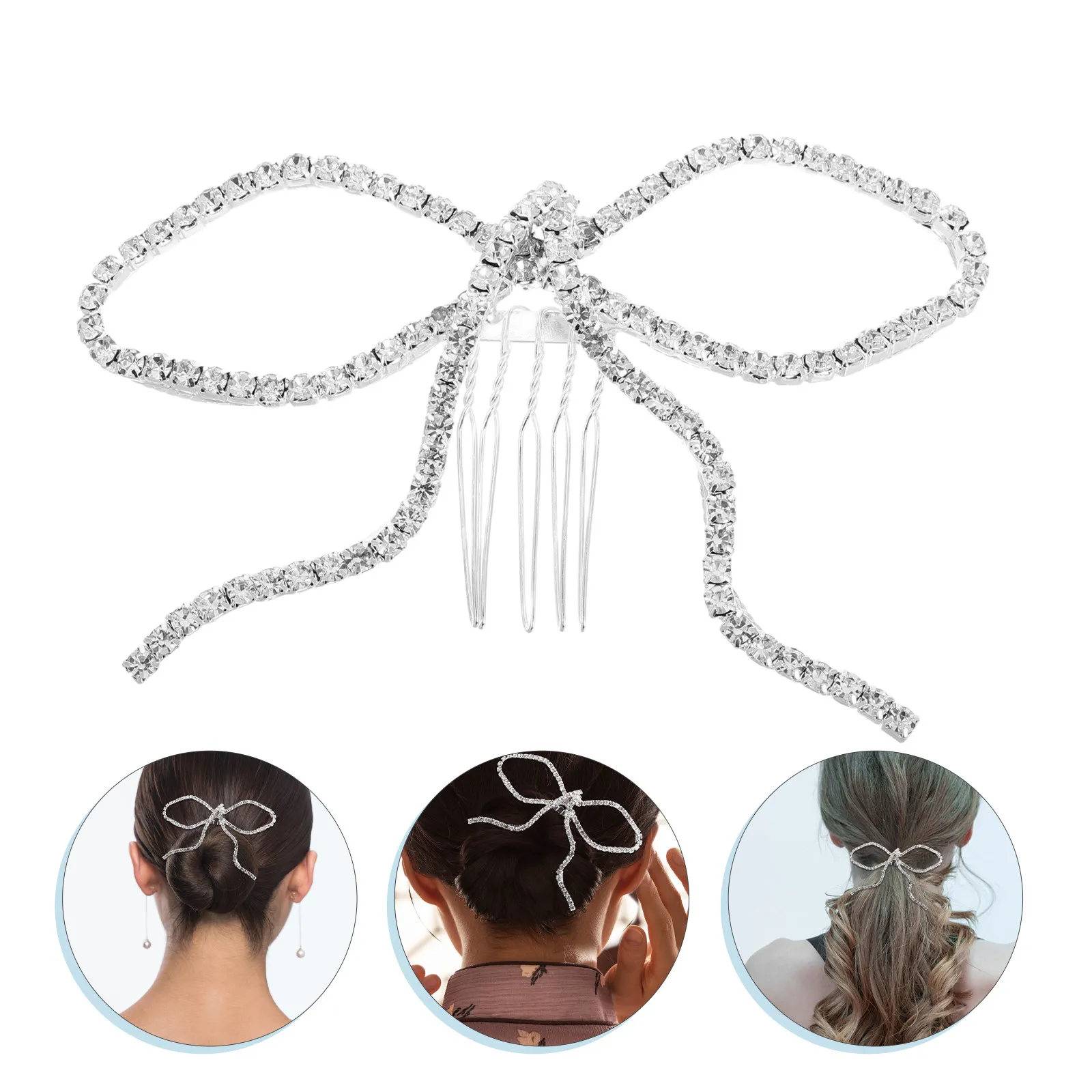 Elegant Rhinestone Butterfly Bow Hair Comb for Brides Crystal Bridal Wedding Hair Accessory Stylish Decorative Women Hairpiece
Elegant Rhinestone Butterfly Bow Hair Comb for Brides Crystal Bridal Wedding Hair Accessory Stylish Decorative Women Hairpiece