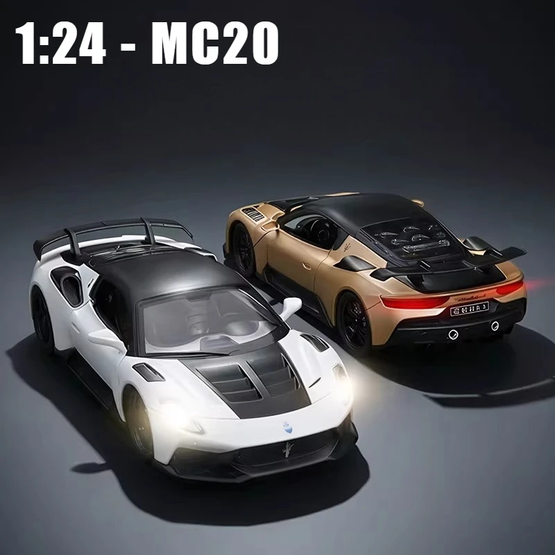 1:24 MC20 GT2 Sports car Alloy Car Model Diecasts Metal Toy Car Model Collection Sound Light Simulation Childrens Gifs
1:24 MC20 GT2 Sports car Alloy Car Model Diecasts Metal Toy Car Model Collection Sound Light Simulation Childrens Gifs