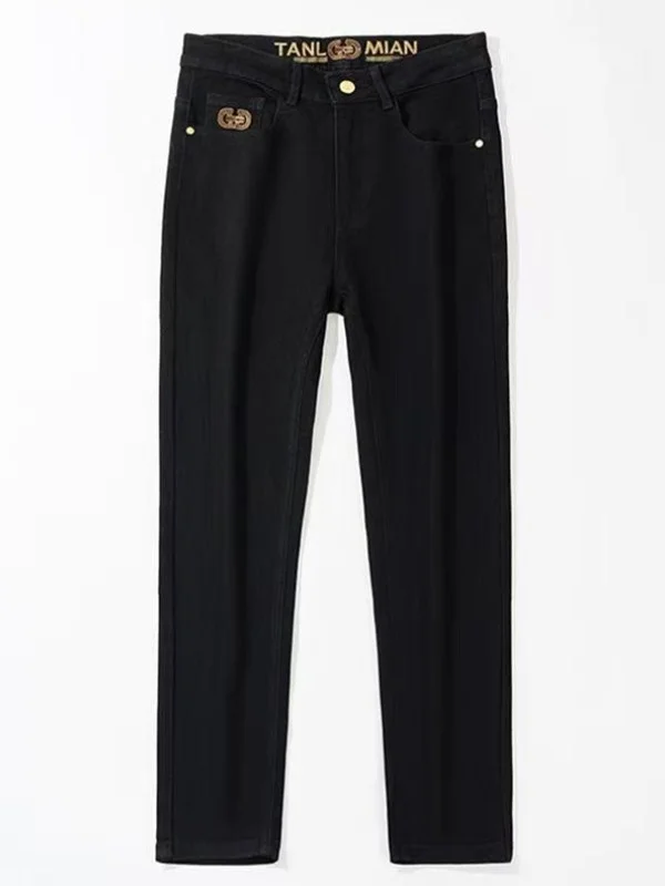 Мужские джинсы с вышивкой, повседневные, приталенные, длинные, на резинке, весна-осень, стильные брюки
Мужские джинсы с вышивкой, повседневные, приталенные, длинные, на резинке, весна-осень, стильные брюки