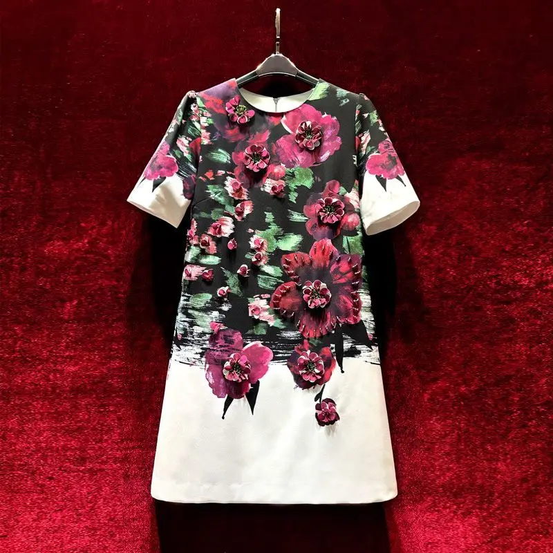 New Light luxury Beading Short Sleeve A-line Dress For Women Sexy Cute Hip Skirt Summer Female Slim O-neck Dresses Mujer Robe
New Light luxury Beading Short Sleeve A-line Dress For Women Sexy Cute Hip Skirt Summer Female Slim O-neck Dresses Mujer Robe