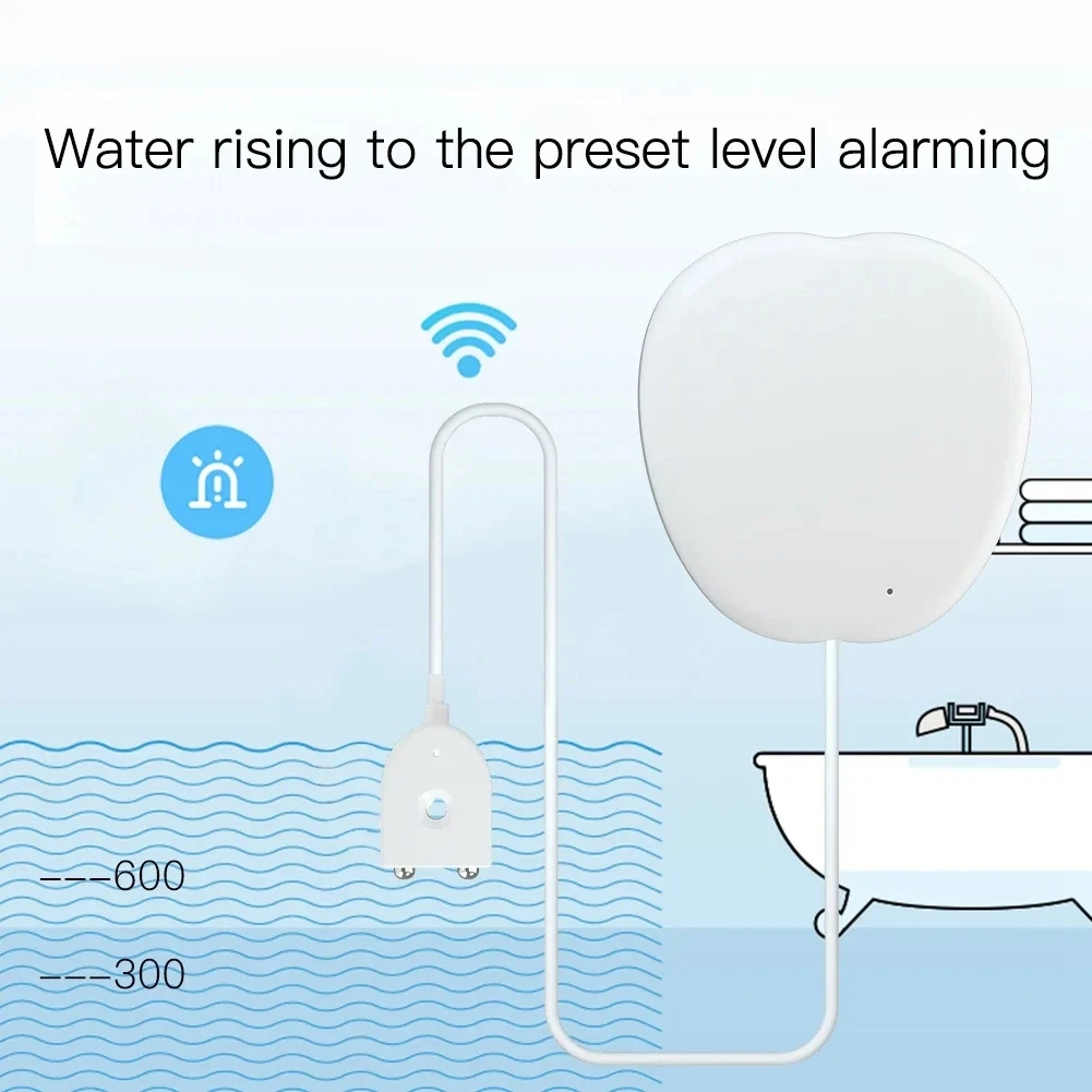 FEDI-New Tuya Wifi Smart Water Flood Sensor Water Leak Detector Flood Notification Alarm Overflow Alarm System Smart Life