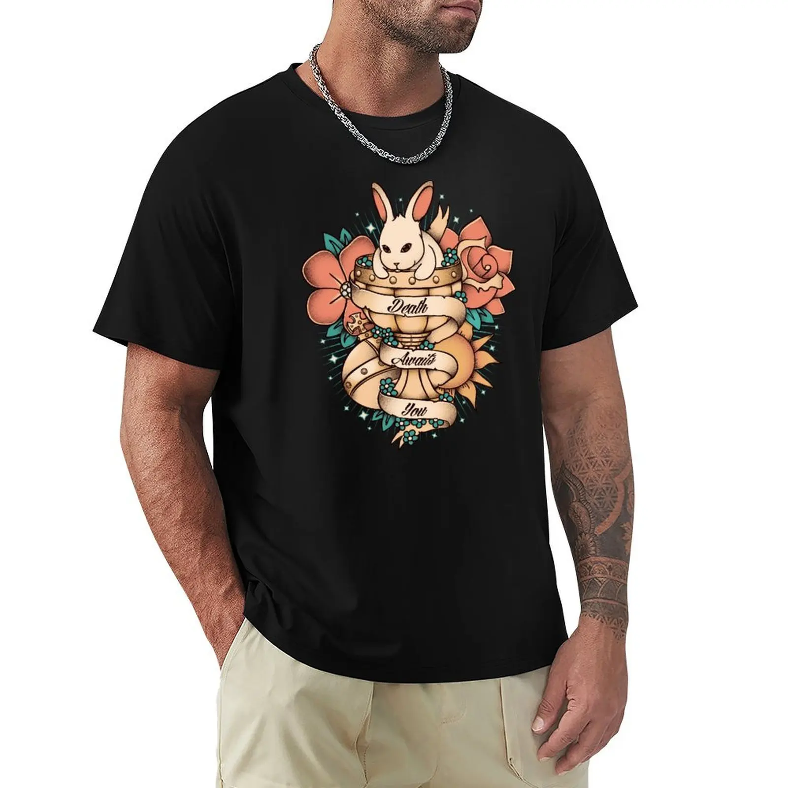 Holy grail - Death awaits you - Rabbit of Caerbannog T-Shirt cotton graphic tees shirts graphic tees blanks mens fashion
Holy grail - Death awaits you - Rabbit of Caerbannog T-Shirt cotton graphic tees shirts graphic tees blanks mens fashion