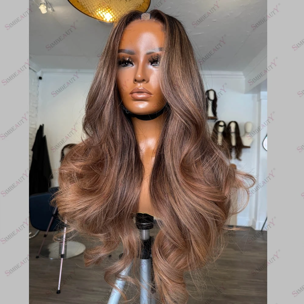 Super Wavy Long Balayage Brown Blonde Human Hair U Part Wigs 1x4 Middle Part Clips In U Shape Open Remy Brazilian Hair Wig
Super Wavy Long Balayage Brown Blonde Human Hair U Part Wigs 1x4 Middle Part Clips In U Shape Open Remy Brazilian Hair Wig