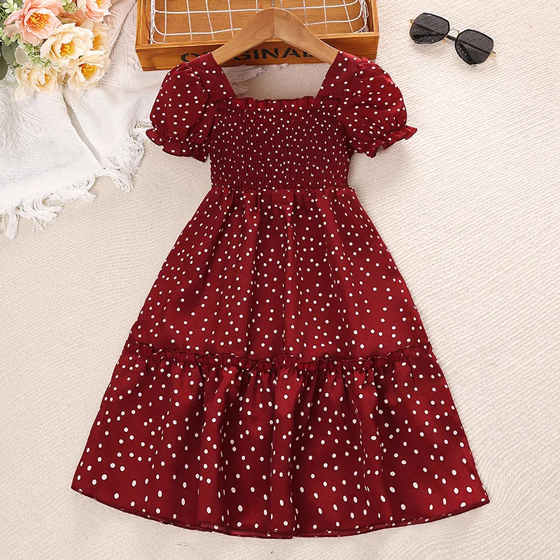 Polka Dot Dress New Vintage Casual Fashionable and All-match Temperament Polka Dot Dress Kids Clothes Girls
Polka Dot Dress New Vintage Casual Fashionable and All-match Temperament Polka Dot Dress Kids Clothes Girls