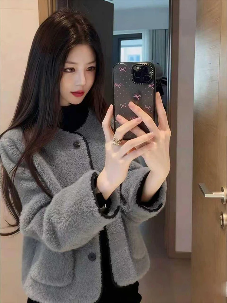 Woolen Short Coat Women's Comfortable Casual Fashionable Autumn Winter Outerwear Standard Fit Lamb Velvet Lined
Woolen Short Coat Women's Comfortable Casual Fashionable Autumn Winter Outerwear Standard Fit Lamb Velvet Lined