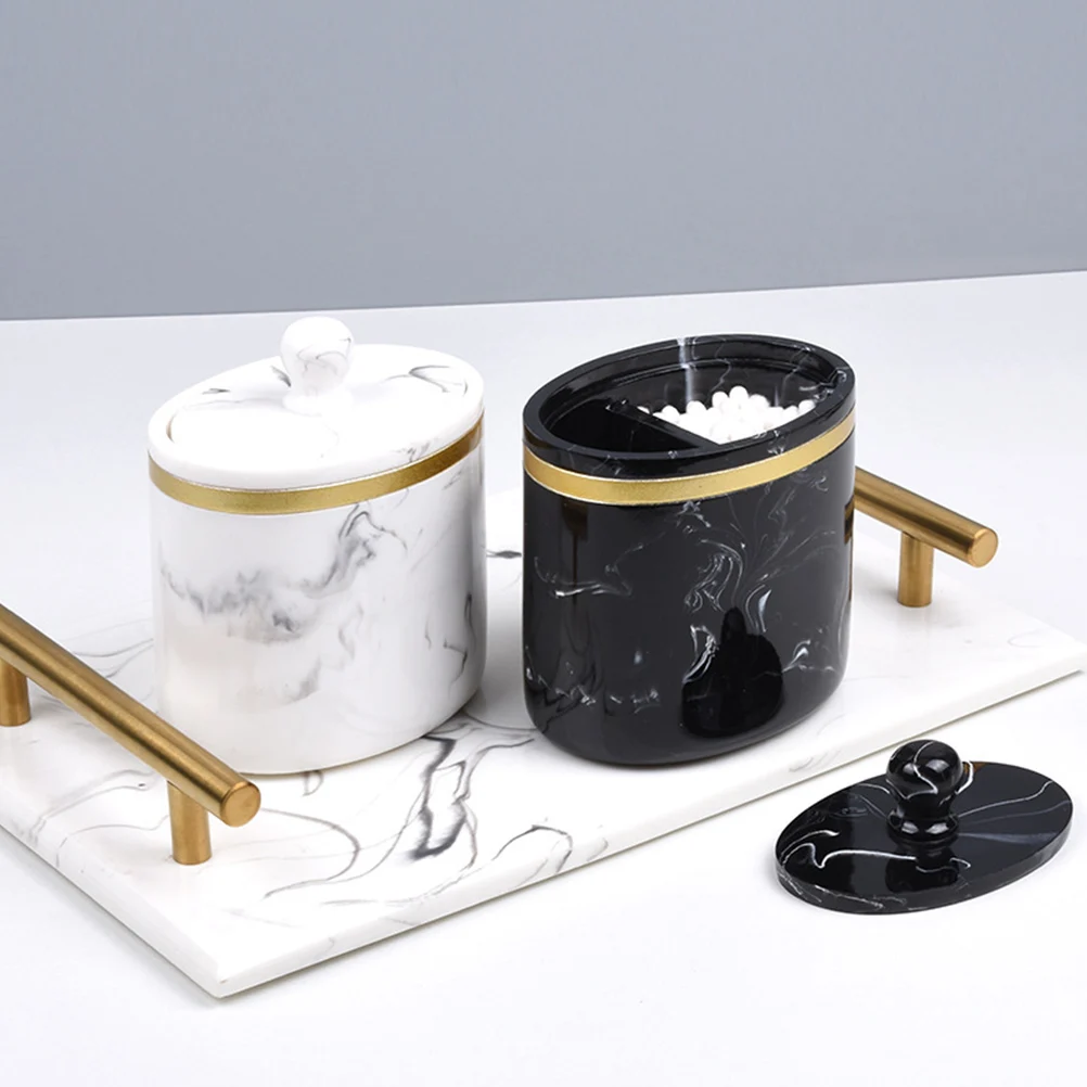 1 pc Vacuum Cotton Swab Box Home Furnishing Resin Toothpick Holder Storage Container Lid Modern Marbling Pattern Dustproof Space
1 pc Vacuum Cotton Swab Box Home Furnishing Resin Toothpick Holder Storage Container Lid Modern Marbling Pattern Dustproof Space
