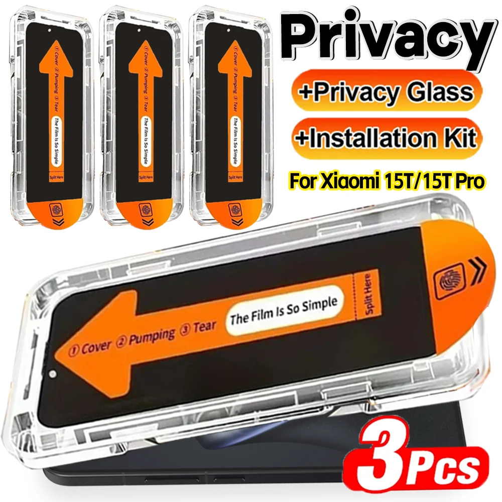 3-1Pcs for Xiaomi 15T/15T Pro Dust-Free Tempered Glass Privacy Screen Protectors Easy Installation Anti-spy Protective Films
3-1Pcs for Xiaomi 15T/15T Pro Dust-Free Tempered Glass Privacy Screen Protectors Easy Installation Anti-spy Protective Films