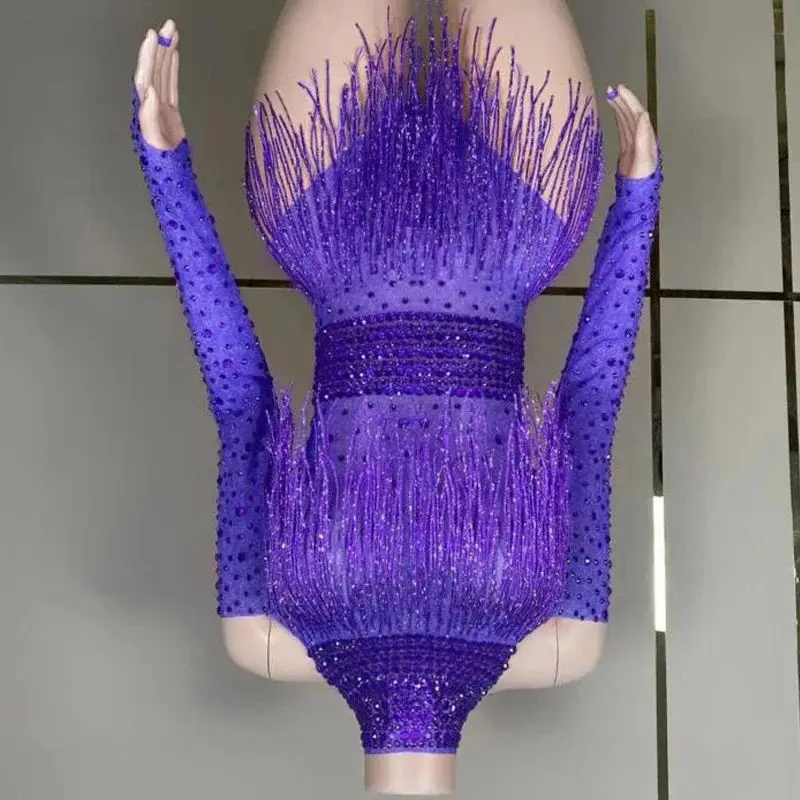 Rhinestones Fringed Bodysuit Women Gogo Dance Rave Outfit Drag Queen Costume Dj Ds Stage Jazz Clothes party outfit
Rhinestones Fringed Bodysuit Women Gogo Dance Rave Outfit Drag Queen Costume Dj Ds Stage Jazz Clothes party outfit