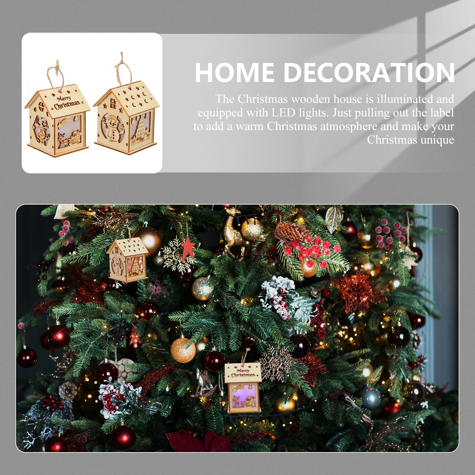 2pcs Luminous Wooden Christmas Tree Pendant Diy Craft Ornament Xmas Festival Decor Wood House Adornment Luminous Holiday
2pcs Luminous Wooden Christmas Tree Pendant Diy Craft Ornament Xmas Festival Decor Wood House Adornment Luminous Holiday