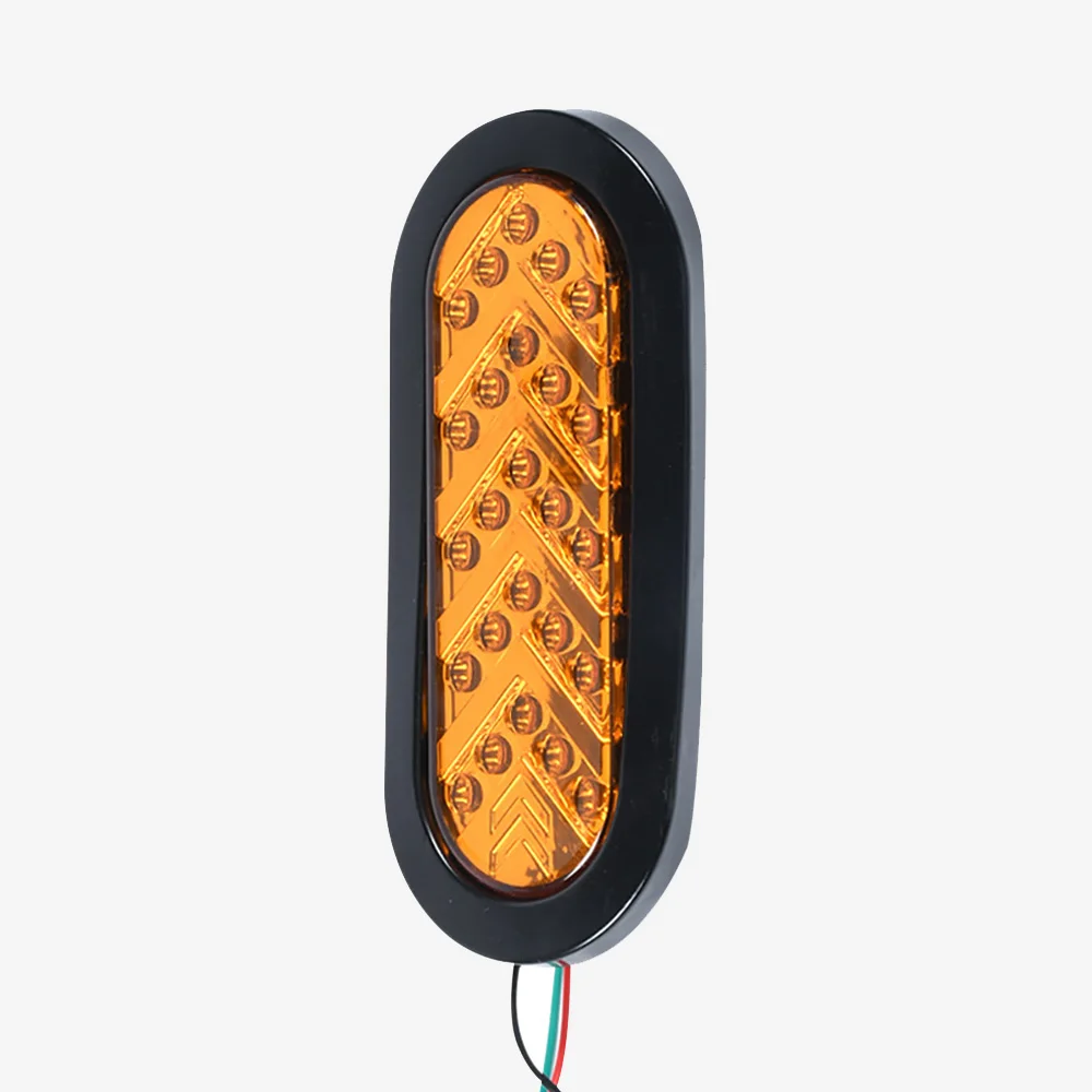 12-24V 1PC Car Tail Lights Turn Signals Light 25LED Lamp Truck Trailer Amber Arrows Style Flowing Water Oval Tail Light 6 Inch
12-24V 1PC Car Tail Lights Turn Signals Light 25LED Lamp Truck Trailer Amber Arrows Style Flowing Water Oval Tail Light 6 Inch