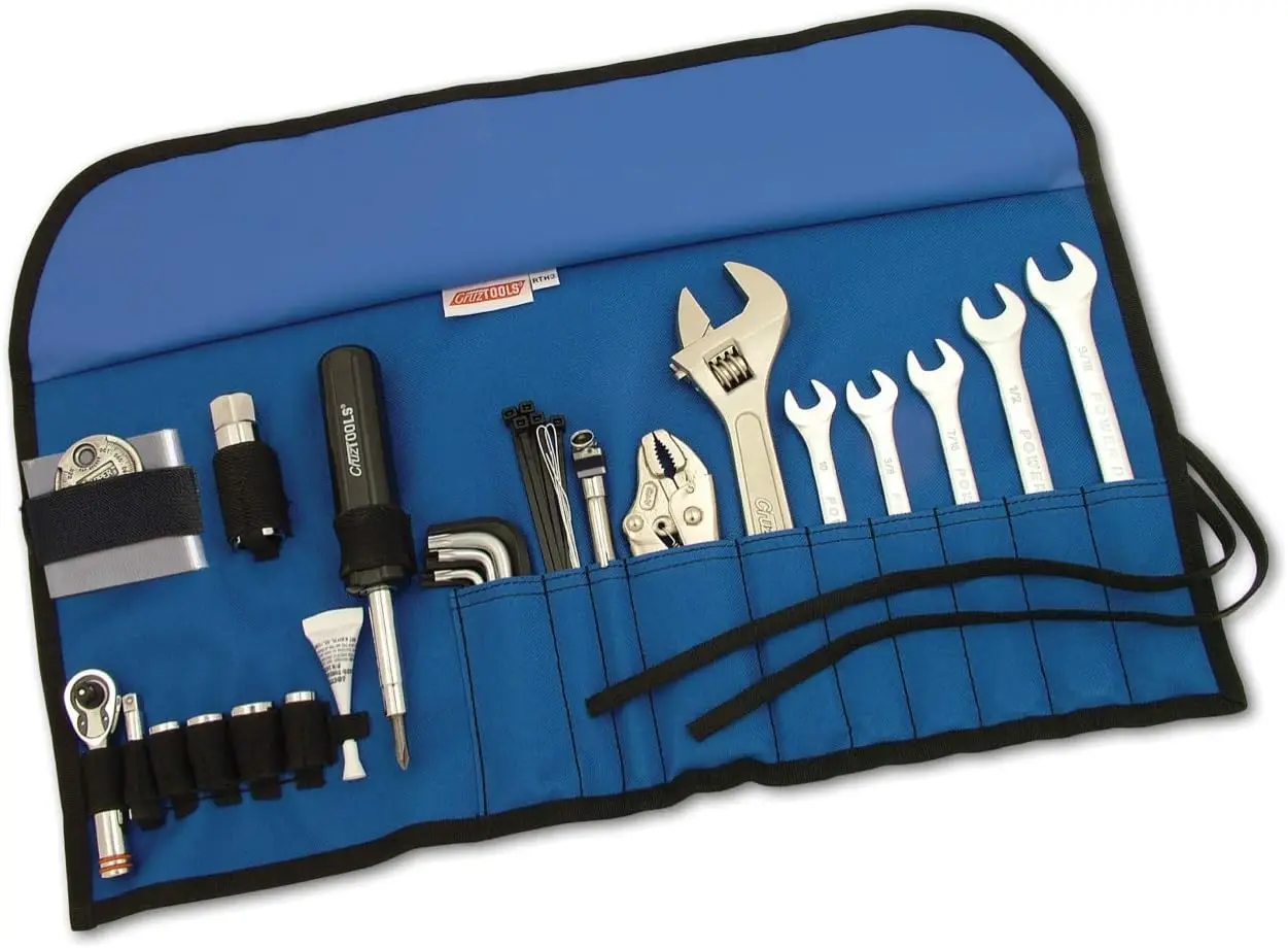 Black RoadTech H3 Motorcycle Maintenance Tool Kit Compatible with Harley-Davidson Models, Compact Portable Design for On-the
Black RoadTech H3 Motorcycle Maintenance Tool Kit Compatible with Harley-Davidson Models, Compact Portable Design for On-the