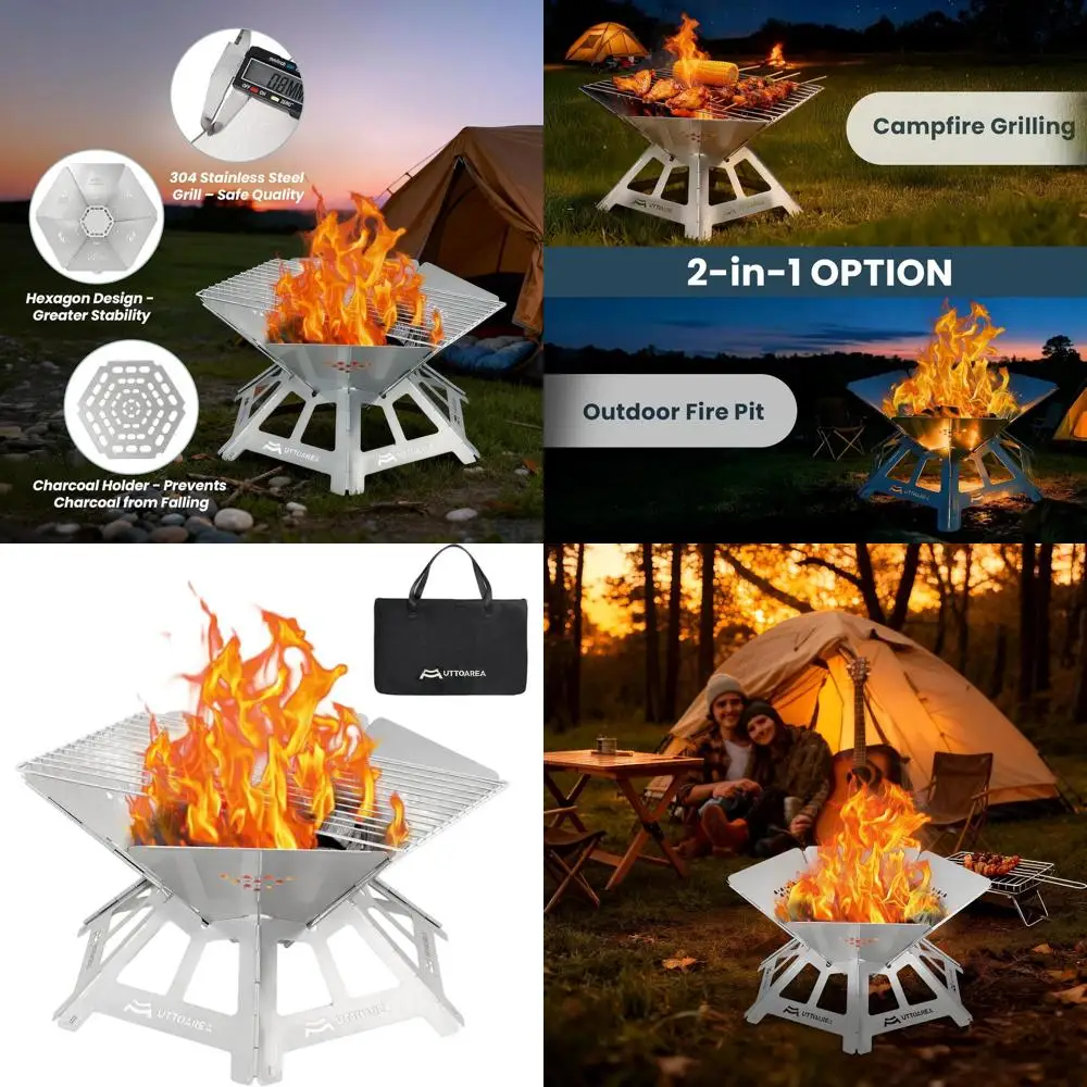 Складная уличная костра из нержавеющей стали с угольным грилем и сумкой для хранения для патио, заднего двора, кемпинга и пляжа
Складная уличная костра из нержавеющей стали с угольным грилем и сумкой для хранения для патио, заднего двора, кемпинга и пляжа