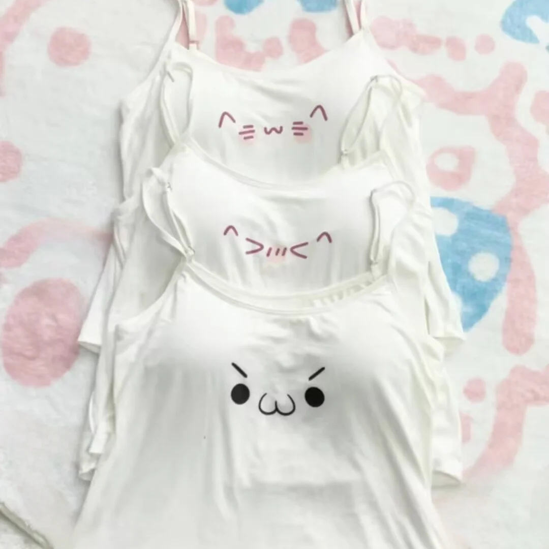 Cute Short Women's Tank Top with Chest Pad Small Pendant Design High Elasticity Summer Fashion Student Uniform School Uniform
Cute Short Women's Tank Top with Chest Pad Small Pendant Design High Elasticity Summer Fashion Student Uniform School Uniform