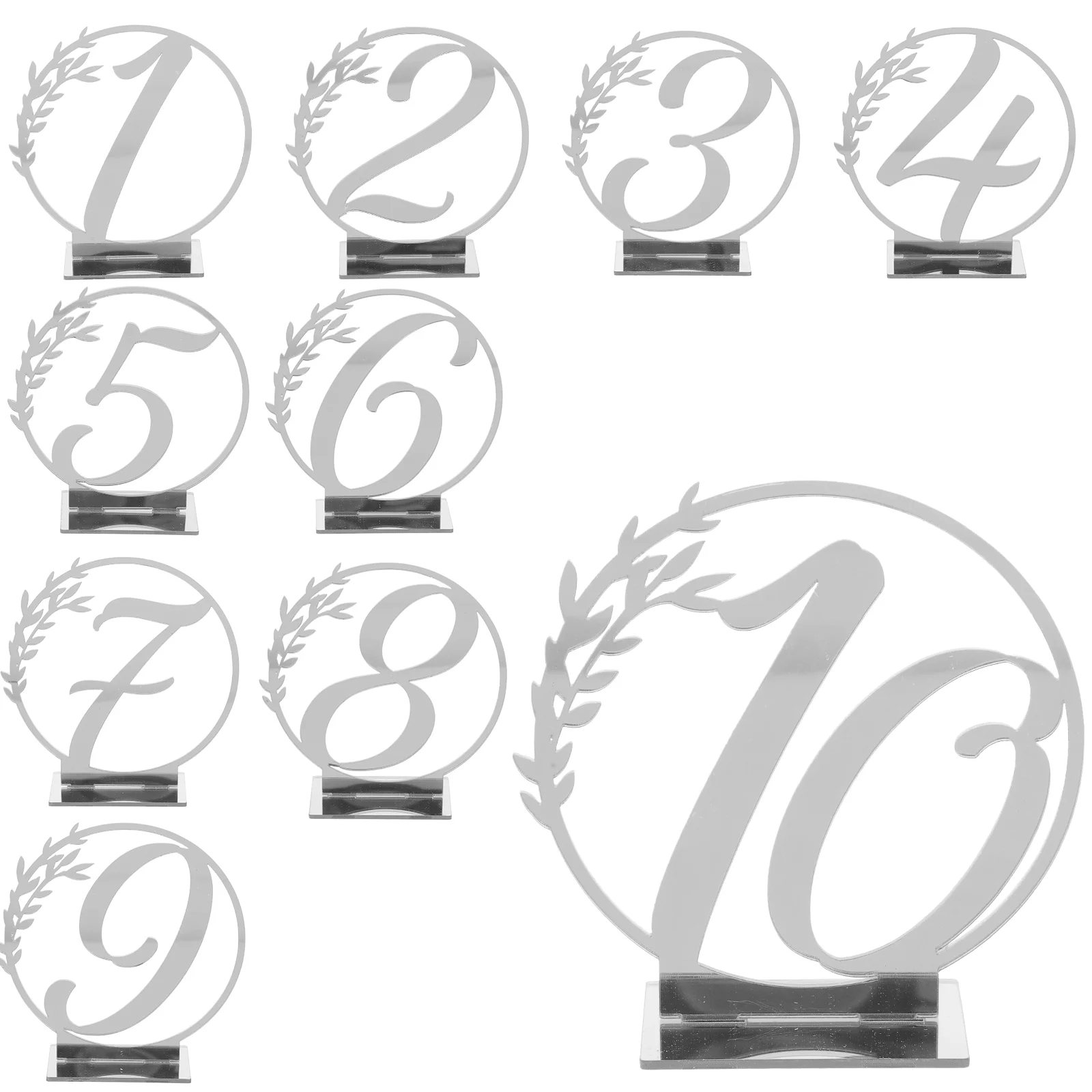 10 Pcs Acrylic Table Number Plate Elegant Wedding Birthday Anniversary Celebration Decorative Sign Fine Workmanship Safe
10 Pcs Acrylic Table Number Plate Elegant Wedding Birthday Anniversary Celebration Decorative Sign Fine Workmanship Safe