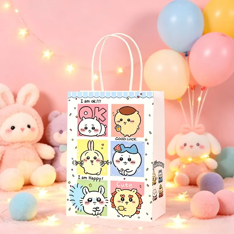 12pcs/set Chiikawa Anime Cartoon Print Gift Bag Birthday Gift for Gift Handbag Kraft Paper Bag Packaging Bags
12pcs/set Chiikawa Anime Cartoon Print Gift Bag Birthday Gift for Gift Handbag Kraft Paper Bag Packaging Bags