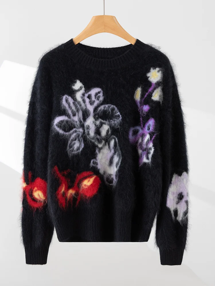 CHICUU Women 100% Cashmere Sweater Plush Cashmere Pullover Luxury Style Brushing Cashmere Knitwear Autumn Winter Thickness Tops
CHICUU Women 100% Cashmere Sweater Plush Cashmere Pullover Luxury Style Brushing Cashmere Knitwear Autumn Winter Thickness Tops