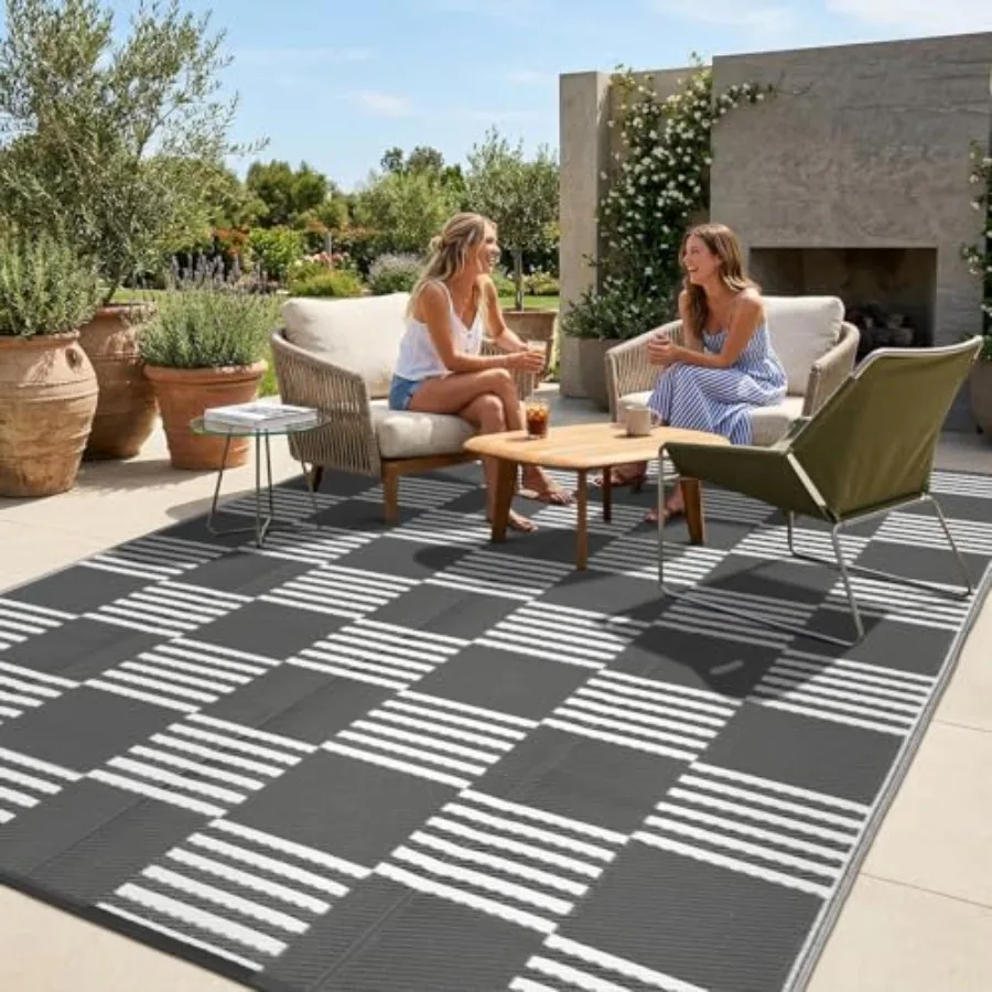 Waterproof Outdoor Rug 9x12 for Deck, Porch, Balcony, Backyard, Picnic, Beach Checkered Foldable Plastic Straw Patio Camping Ru
Waterproof Outdoor Rug 9x12 for Deck, Porch, Balcony, Backyard, Picnic, Beach Checkered Foldable Plastic Straw Patio Camping Ru