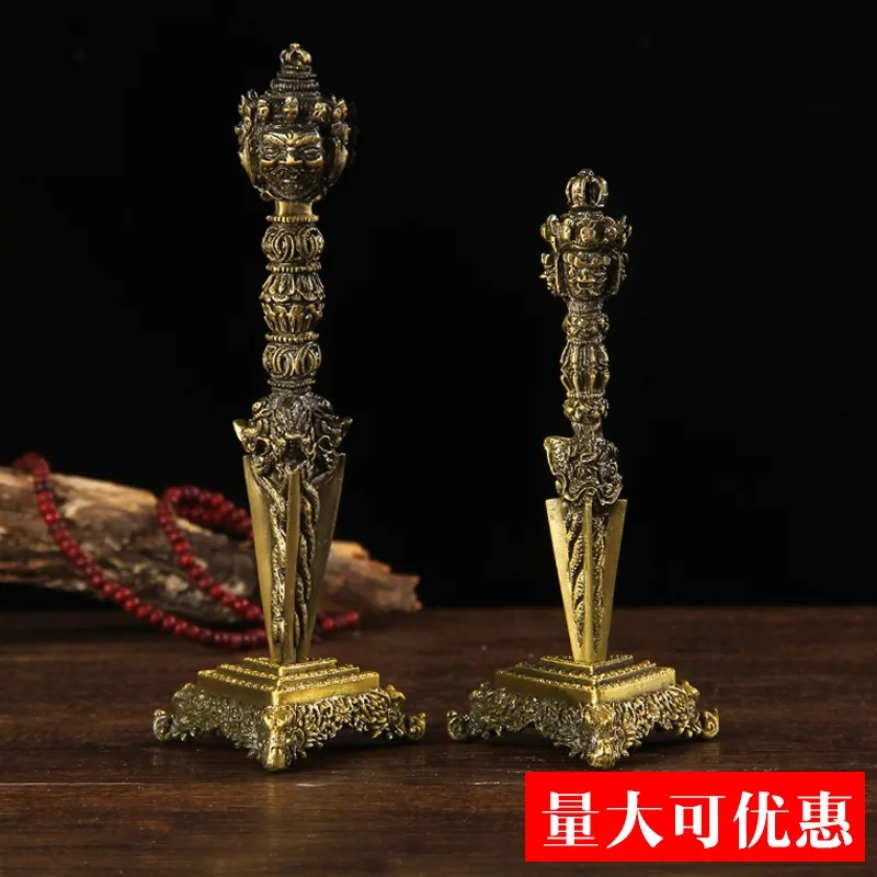 Tibetan Vajra Pestle Phurba , Three-faced Dorje Ritual Tool, Retro Religious Amulet Ornament for Spiritual Decoration
Tibetan Vajra Pestle Phurba , Three-faced Dorje Ritual Tool, Retro Religious Amulet Ornament for Spiritual Decoration