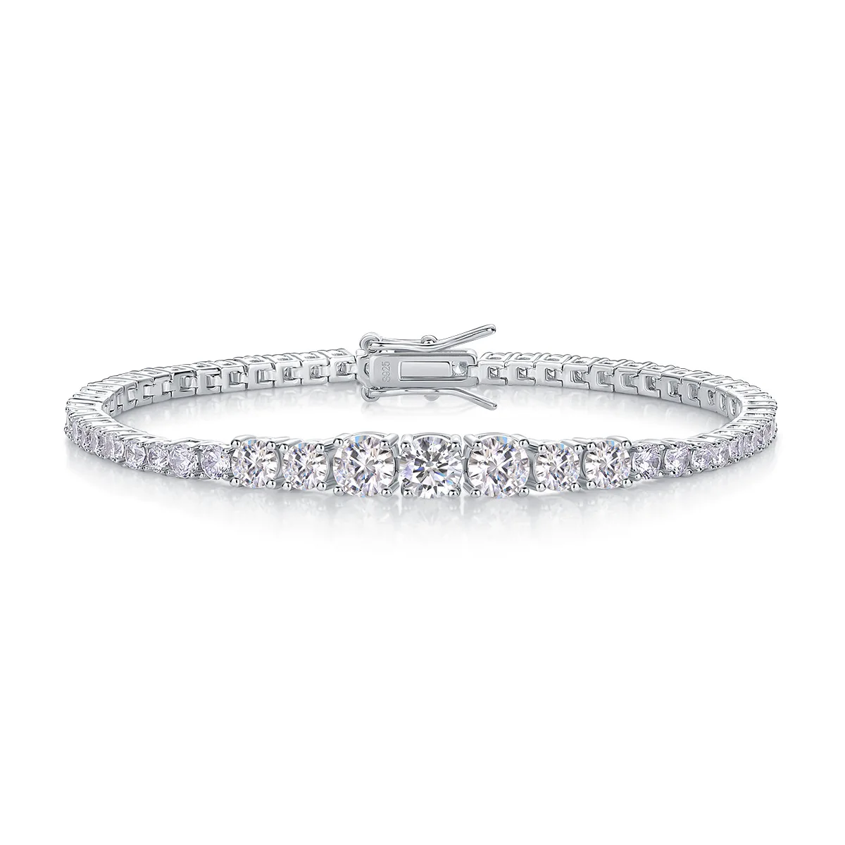 High Quality Full Paved Moissanite Tennis Bracelet, S925 Silver Sparkling Luxury Jewelry for Women Wedding Party Fine Gift
High Quality Full Paved Moissanite Tennis Bracelet, S925 Silver Sparkling Luxury Jewelry for Women Wedding Party Fine Gift
