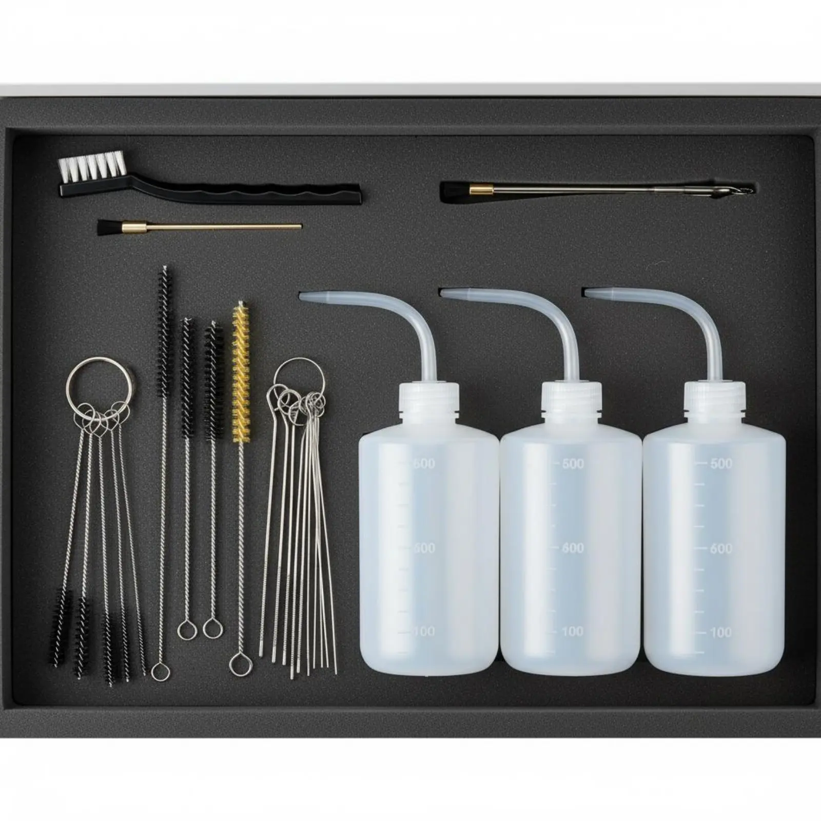 24 Pieces Spray Cleaning Set Graduated Bottles Paint Maintenance Kit Spray Tip Brush and Bottle Set
24 Pieces Spray Cleaning Set Graduated Bottles Paint Maintenance Kit Spray Tip Brush and Bottle Set
