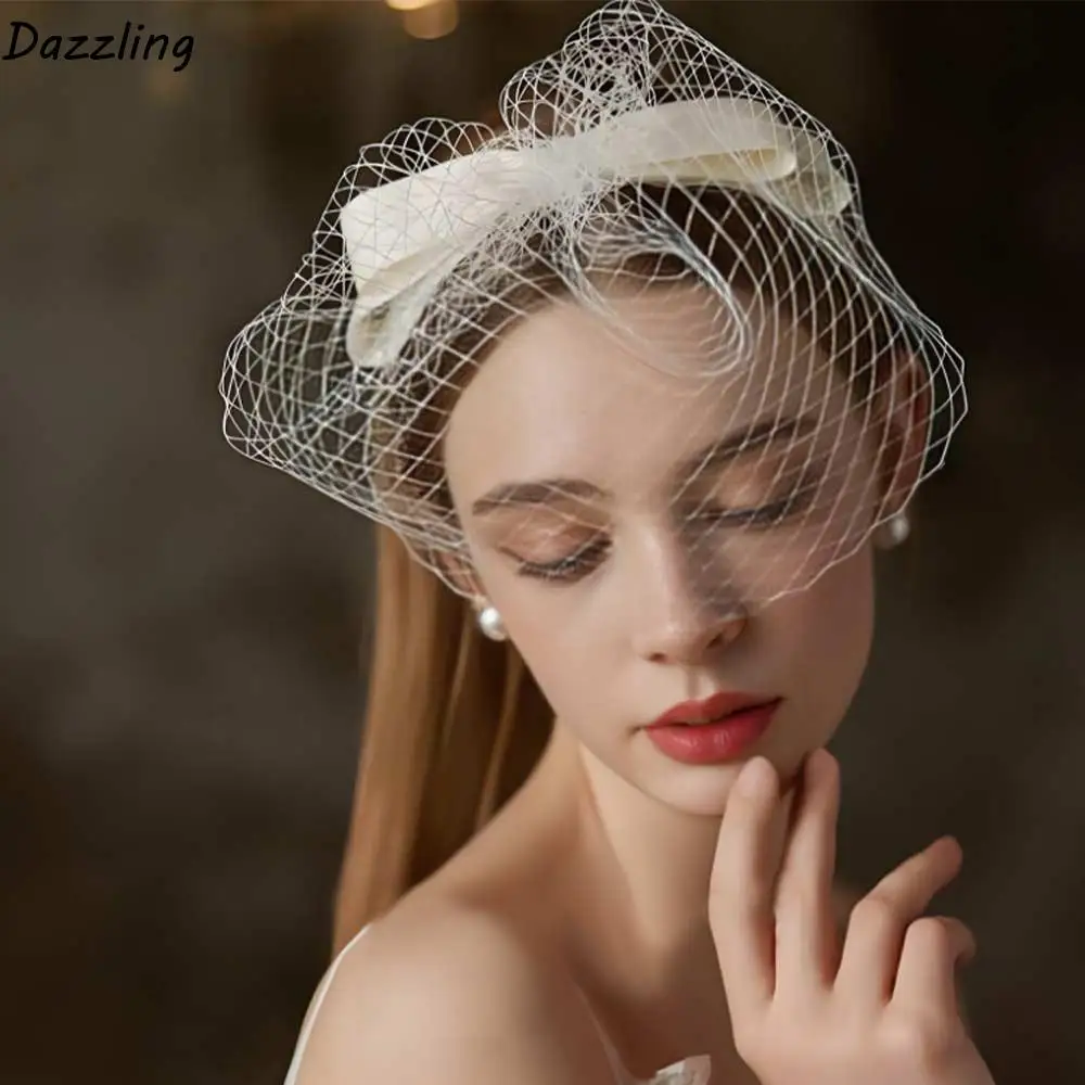 Exquisite French Style Bride Veils Satin Bow White Bridal Headwear Fairy Elegant Wedding Headband Tiara
Exquisite French Style Bride Veils Satin Bow White Bridal Headwear Fairy Elegant Wedding Headband Tiara