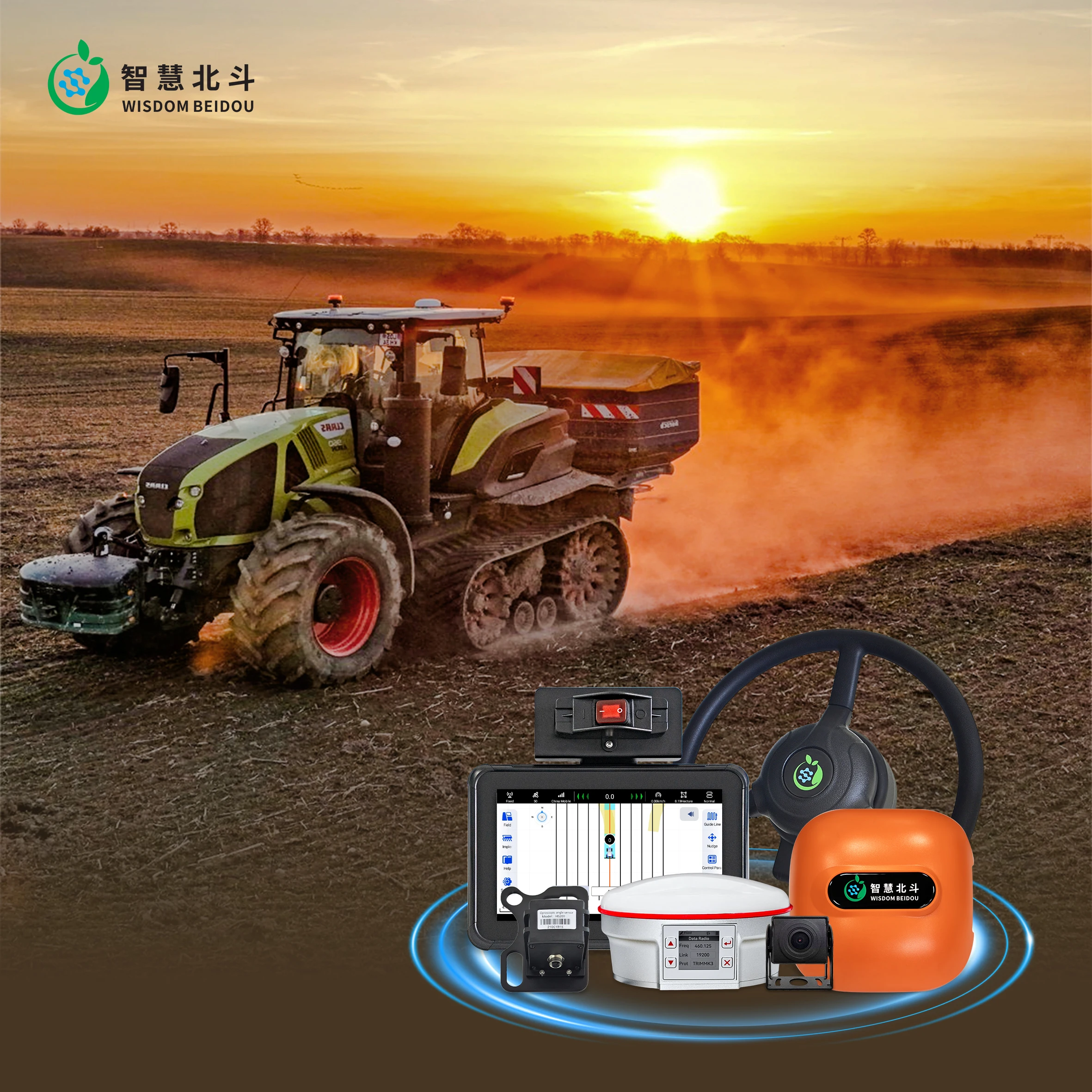 RTK Precision Agriculture Smart Farming Tractor GPS Spraying Sowing Auto Steer Tractor Autopilot
RTK Precision Agriculture Smart Farming Tractor GPS Spraying Sowing Auto Steer Tractor Autopilot