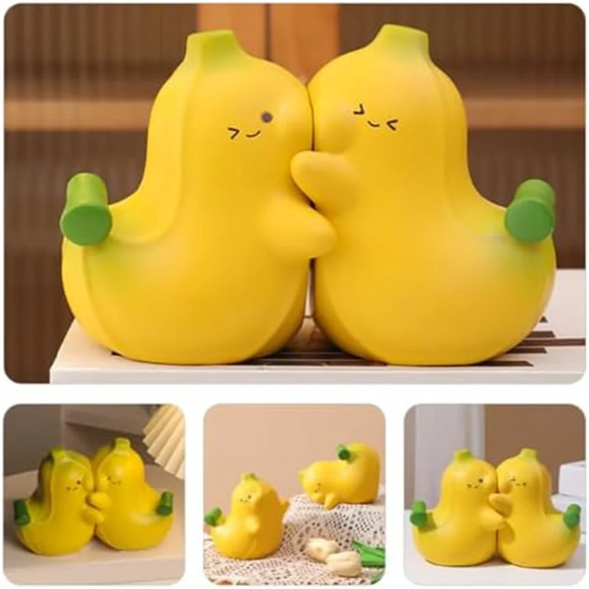 ABKL Banana Shaped Resin Book Ends 1 Pair Non-Skid Bookend Decorative Book Stoppers Holders Book Shelf for Home Desk Office
ABKL Banana Shaped Resin Book Ends 1 Pair Non-Skid Bookend Decorative Book Stoppers Holders Book Shelf for Home Desk Office