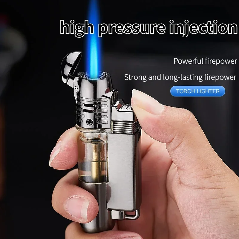 Best-selling Men's Small Spray Gun Windproof Direct Injection Inflatable Metal Lighter Cigar High Temperature Cigarette Lighters
Best-selling Men's Small Spray Gun Windproof Direct Injection Inflatable Metal Lighter Cigar High Temperature Cigarette Lighters