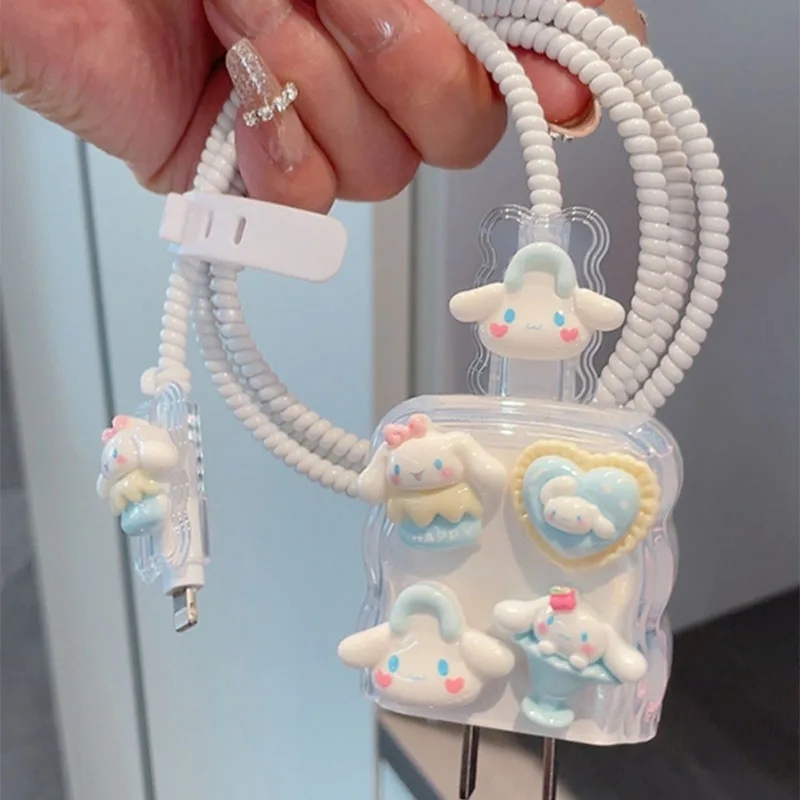 4pcs/set New Cinnamoroll Charger Data Cable Case Protector Winding Cartoon for Apple 18W 20W Fast Charger Adapter
4pcs/set New Cinnamoroll Charger Data Cable Case Protector Winding Cartoon for Apple 18W 20W Fast Charger Adapter