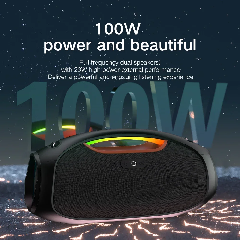 Dcolor Portable Hifi Sound Quality 100W Bt5.3 Ipx6 Waterproof Deep Bass Travel Party Box Speaker Wireless BoomBox Audio Speaker
Dcolor Portable Hifi Sound Quality 100W Bt5.3 Ipx6 Waterproof Deep Bass Travel Party Box Speaker Wireless BoomBox Audio Speaker