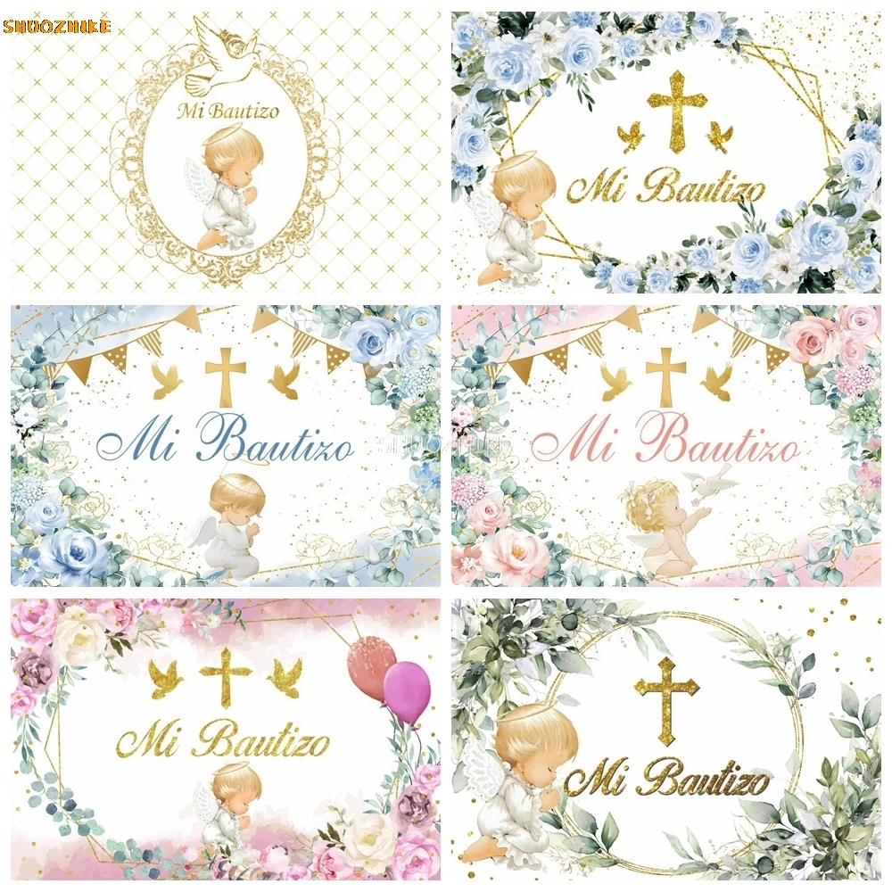 Mi Bautizo Newborn Photography Backdrop Custom Golden Cross God Bless Baptism Birthday Party Decor Baby Shower Photo Background
Mi Bautizo Newborn Photography Backdrop Custom Golden Cross God Bless Baptism Birthday Party Decor Baby Shower Photo Background