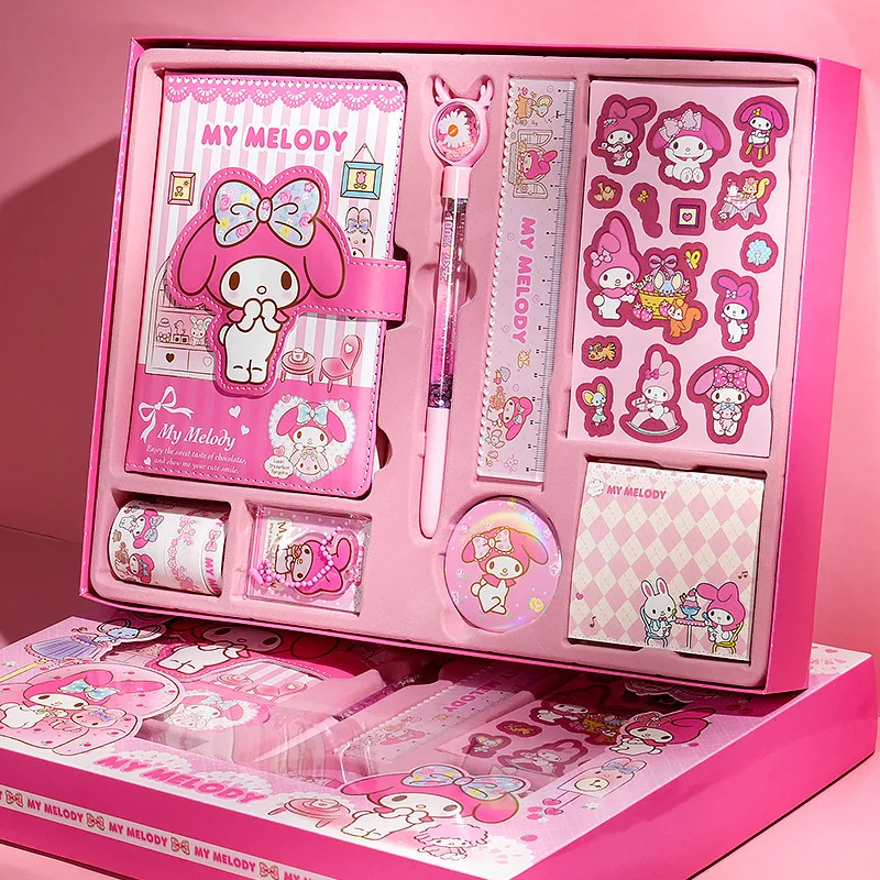 Kawaii Sanrio Hello Kitty Notebook Gel Pens Kuromi Melody Cinnamoroll Notepad Cartoon Notebook Stationery Set School Supplies
Kawaii Sanrio Hello Kitty Notebook Gel Pens Kuromi Melody Cinnamoroll Notepad Cartoon Notebook Stationery Set School Supplies