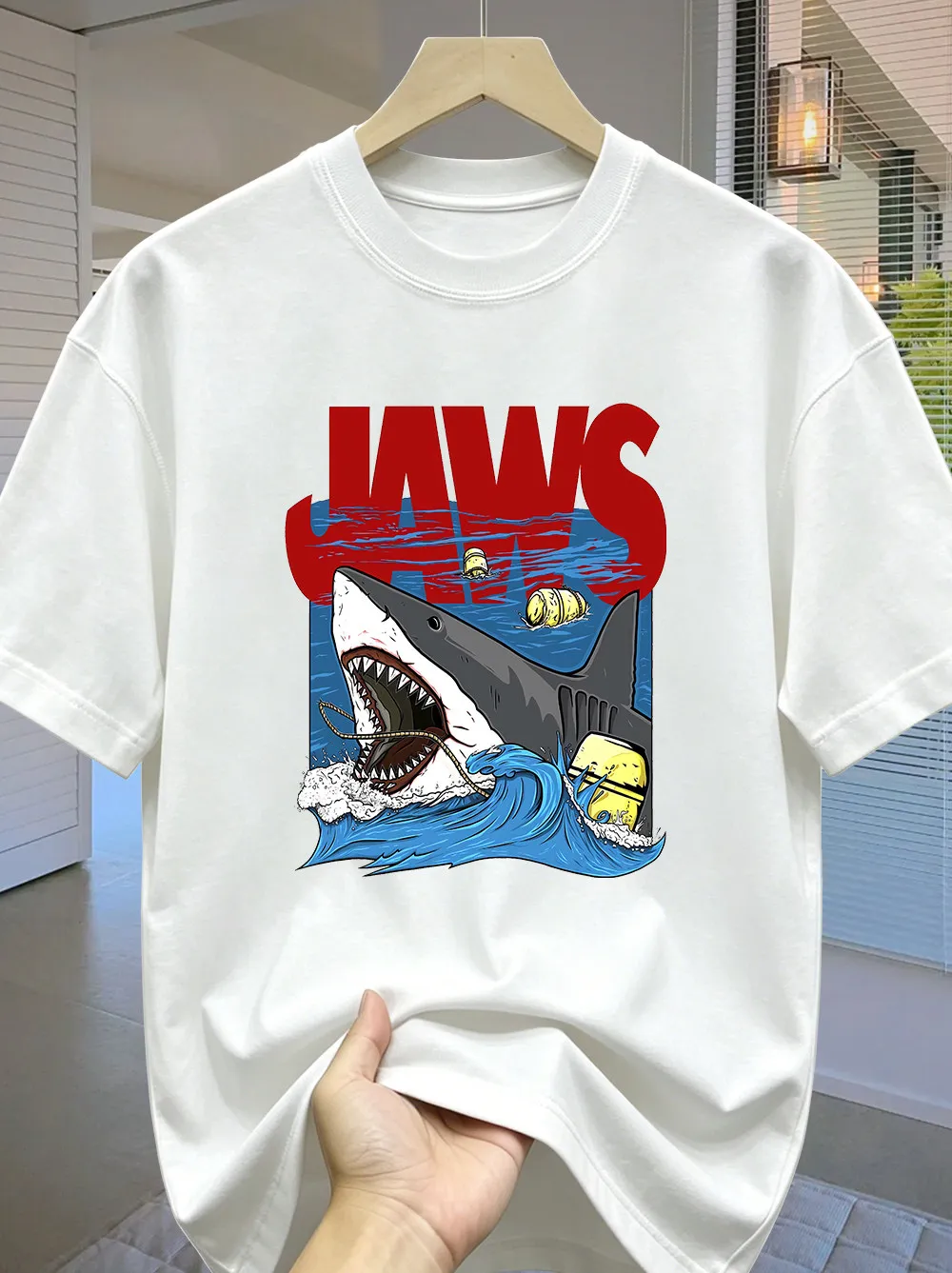 American-style Movie-themed Short-sleeved Cotton T-shirt for Men and Women, A Relaxed Half-sleeved Trendy Top
American-style Movie-themed Short-sleeved Cotton T-shirt for Men and Women, A Relaxed Half-sleeved Trendy Top