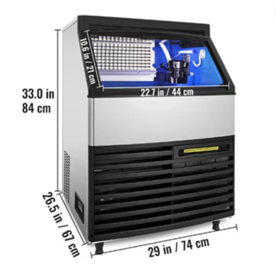 WeWork Ice Machine 200kg/24H with 35kg Storage Capacity Cube Ice Machine Commercial Ice Maker Machine
WeWork Ice Machine 200kg/24H with 35kg Storage Capacity Cube Ice Machine Commercial Ice Maker Machine