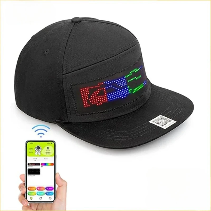 1PCS Programmable DIY Bluetooth Hat LED Display Curve Decorative Fabric Party Evening Glowing Atmosphere
1PCS Programmable DIY Bluetooth Hat LED Display Curve Decorative Fabric Party Evening Glowing Atmosphere