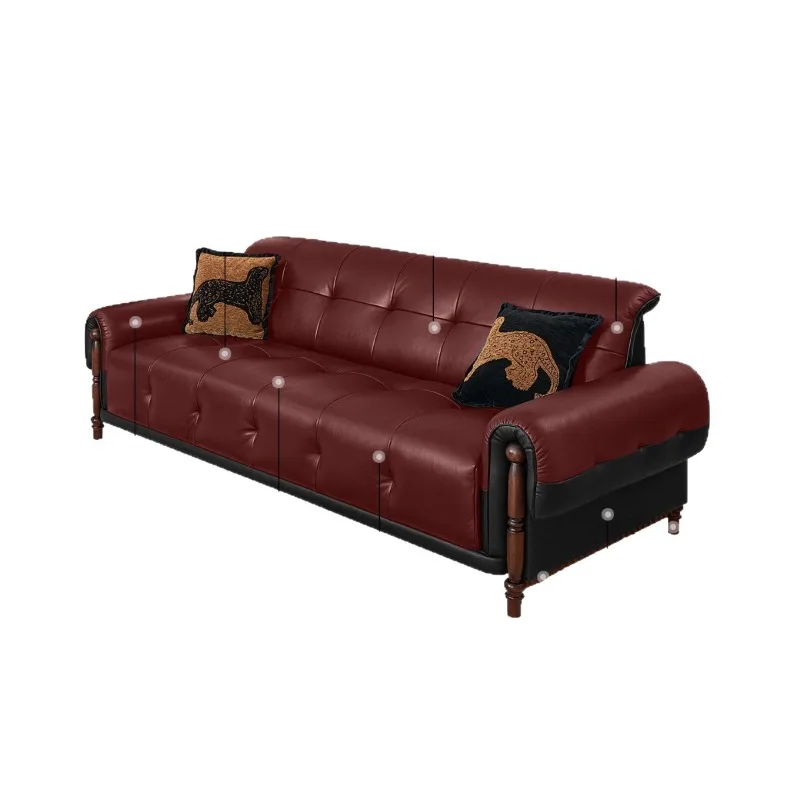Французский антикварный диван из черной кожи в стиле ретро для гостиной
Французский антикварный диван из черной кожи в стиле ретро для гостиной