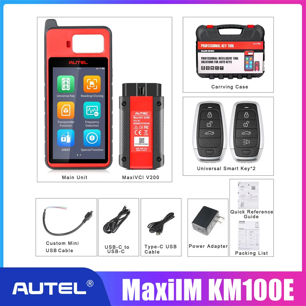 Autel MaxiIM KM100 KM100E Универсальный комплект генератора ключей с поддержкой чтения/зажигания транспондеров и обучения IMMO Бесплатное обновление пожизненное использование
Autel MaxiIM KM100 KM100E Универсальный комплект генератора ключей с поддержкой чтения/зажигания транспондеров и обучения IMMO Бесплатное обновление пожизненное использование