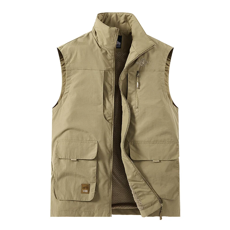 2025 High Quality New Men's Spring Autumn Sleeveless Jacket Outdoor Sport Vest Male Fashion Casual Stand Collar Waistcoat
2025 High Quality New Men's Spring Autumn Sleeveless Jacket Outdoor Sport Vest Male Fashion Casual Stand Collar Waistcoat