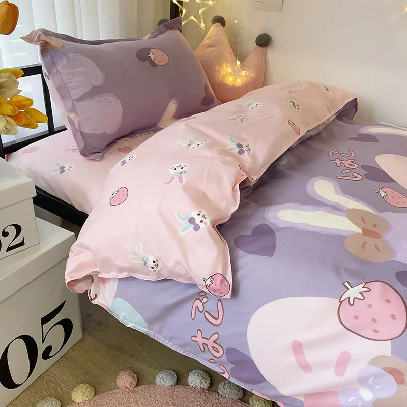 Kuup Kawaii Rabbit Printed Bed Set Floral Duvet Cover Pillowcase Bedding Set Kawaii Bed Sheet Quilt Cover Single Queen King Size
Kuup Kawaii Rabbit Printed Bed Set Floral Duvet Cover Pillowcase Bedding Set Kawaii Bed Sheet Quilt Cover Single Queen King Size
