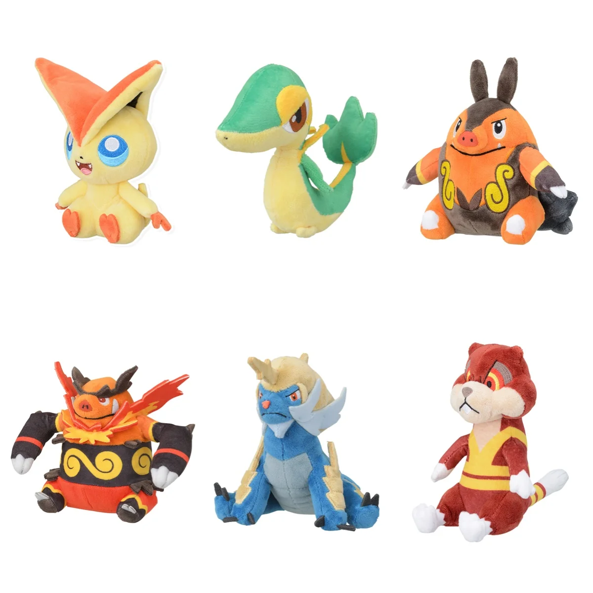 Pokémon fit Plush Toys: Unova Region Patrat, Emboar, and Victini Dolls, Souvenirs and Children's Gifts
Pokémon fit Plush Toys: Unova Region Patrat, Emboar, and Victini Dolls, Souvenirs and Children's Gifts