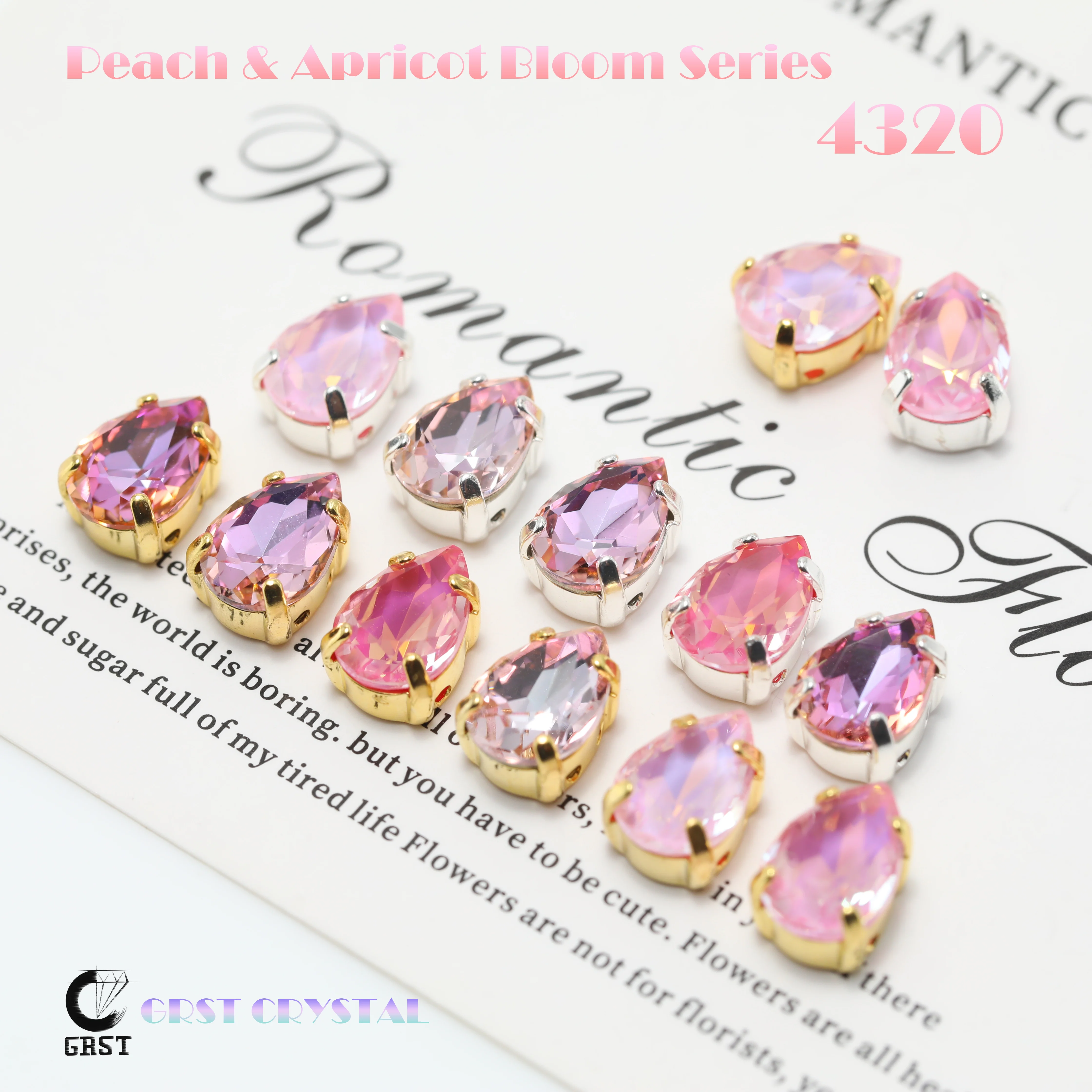 Sparkling Crystal Peach Apricot Bloom Series 4320 Drop Pointed Back Claw Rhinestones DIY Bags Shoes Wedding Dress Craft Supplies
Sparkling Crystal Peach Apricot Bloom Series 4320 Drop Pointed Back Claw Rhinestones DIY Bags Shoes Wedding Dress Craft Supplies